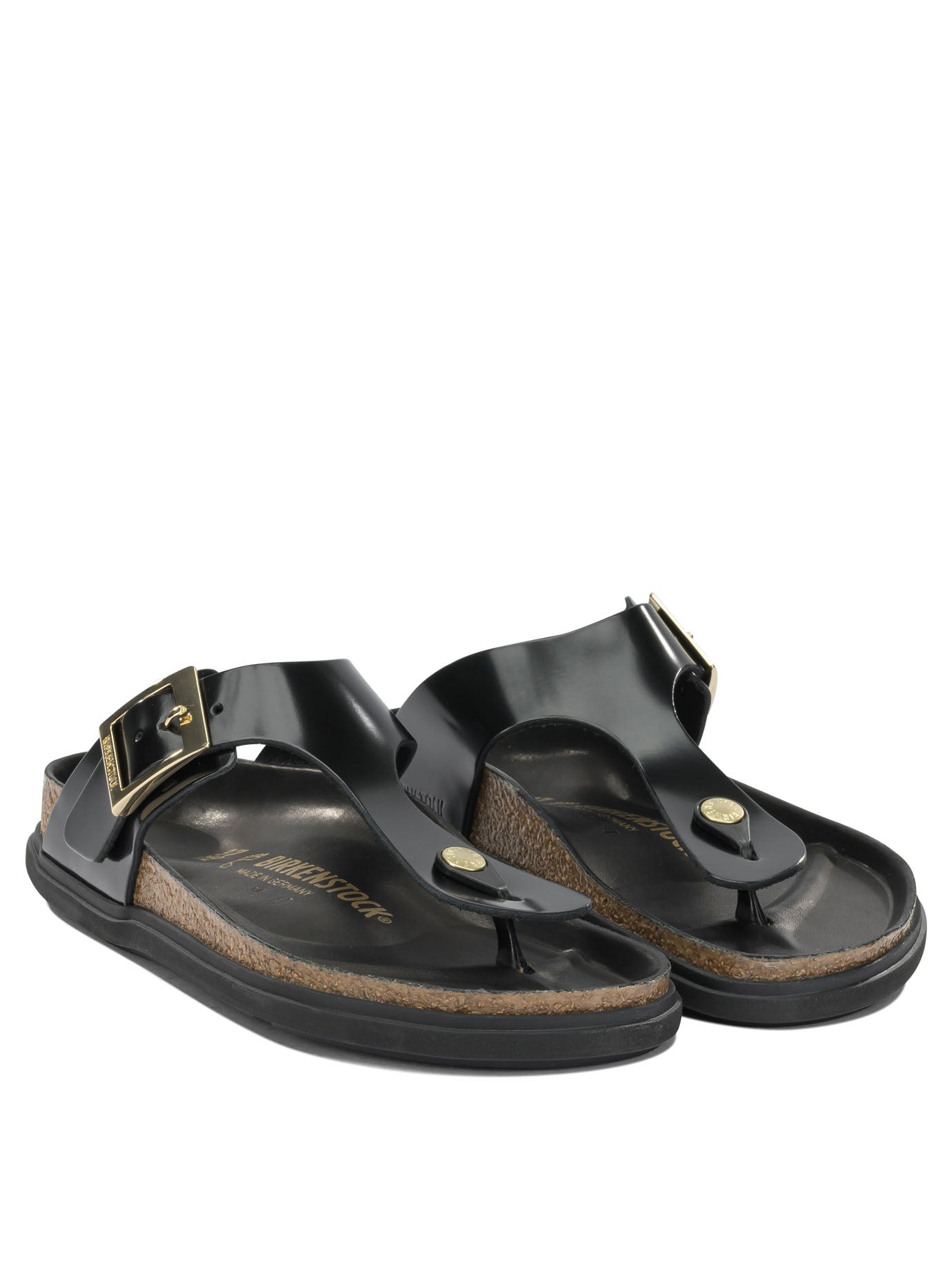 Birkenstock "Gizeh Droplet Buckle" low sandals - Black
