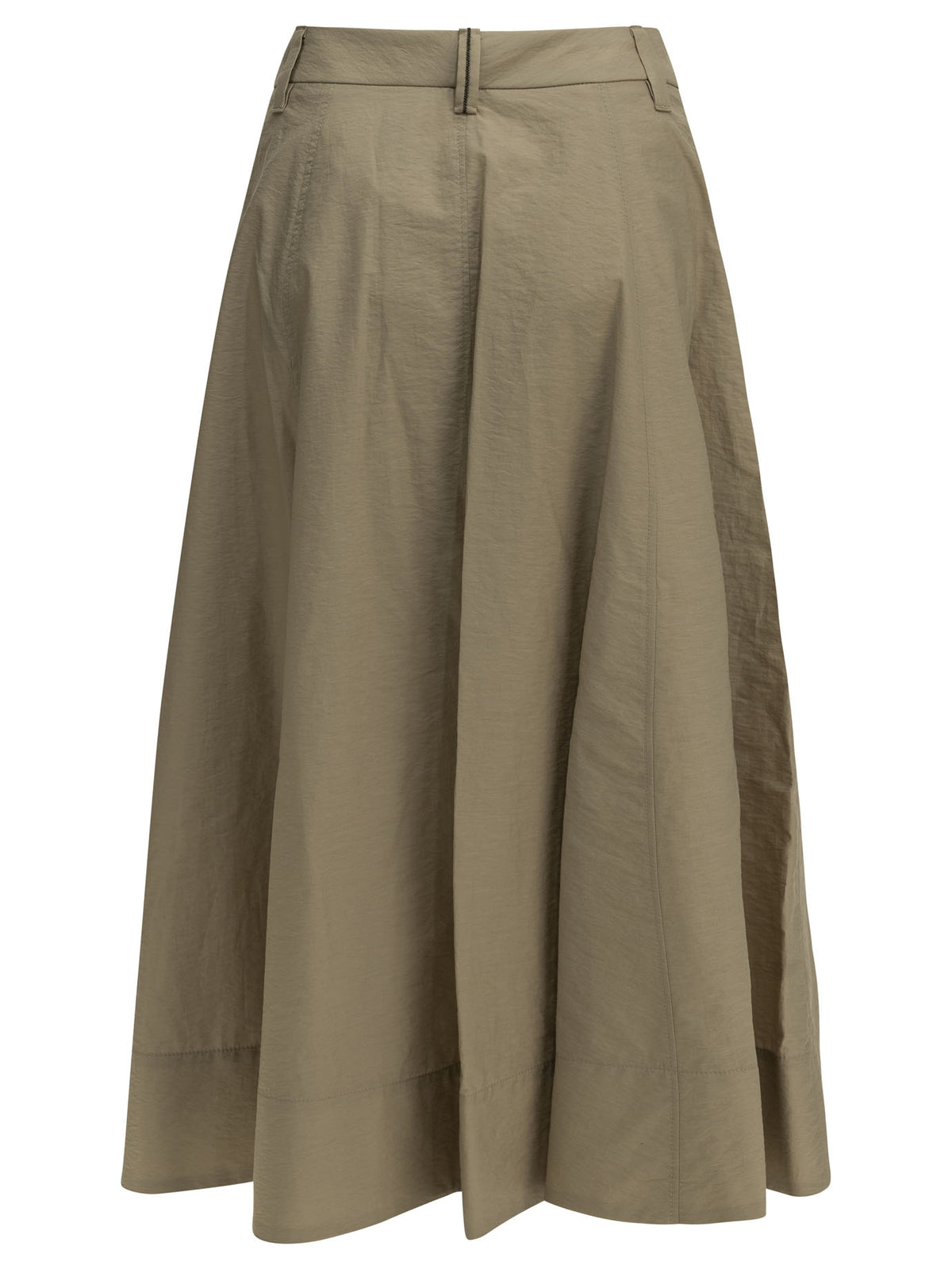 Brunello Cucinelli "Sartorial" Midi Skirt - Beige