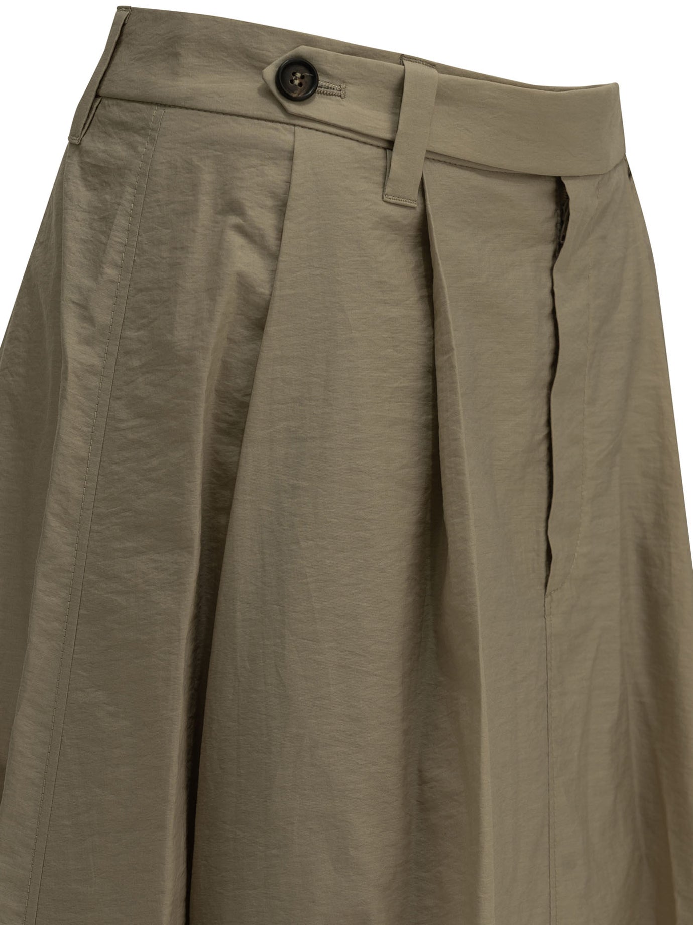 Brunello Cucinelli "Sartorial" Midi Skirt - Beige