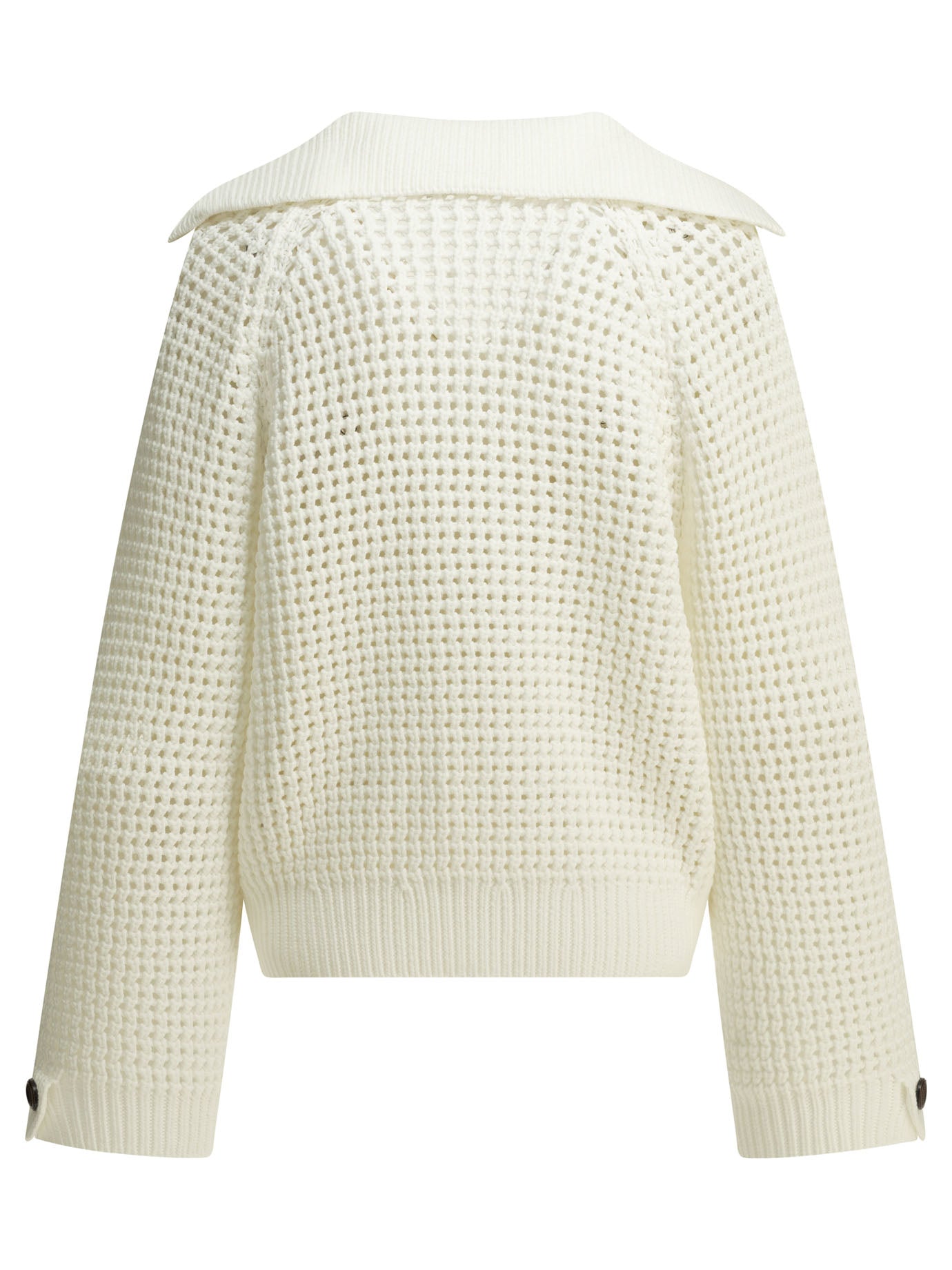 Brunello Cucinelli Cotton V-neck sweater - White
