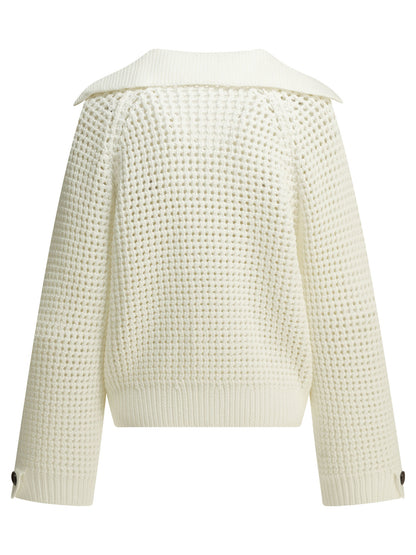 Brunello Cucinelli Cotton V-neck sweater - White