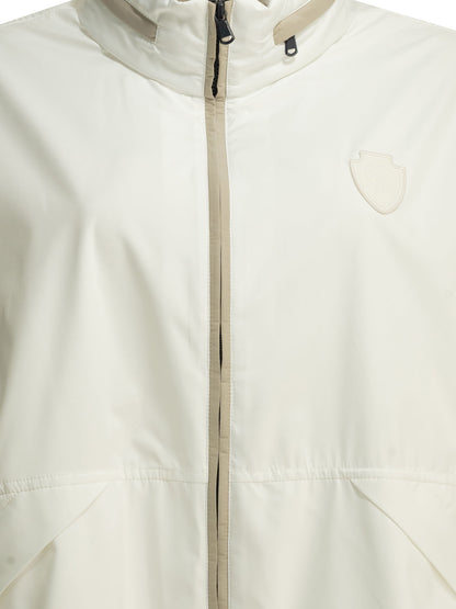 Brunello Cucinelli Raincoat with logo - White
