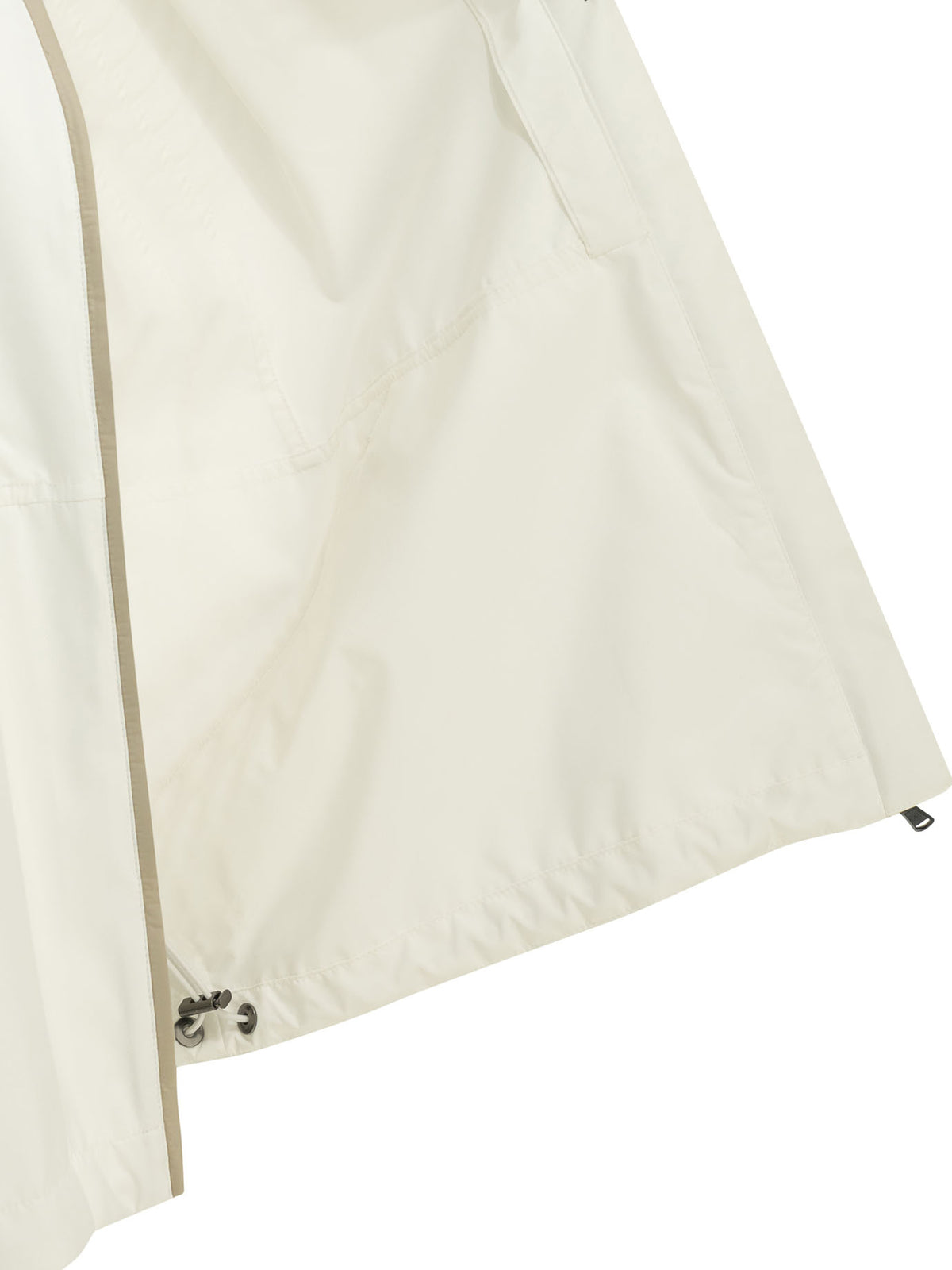 Brunello Cucinelli Raincoat with logo - White