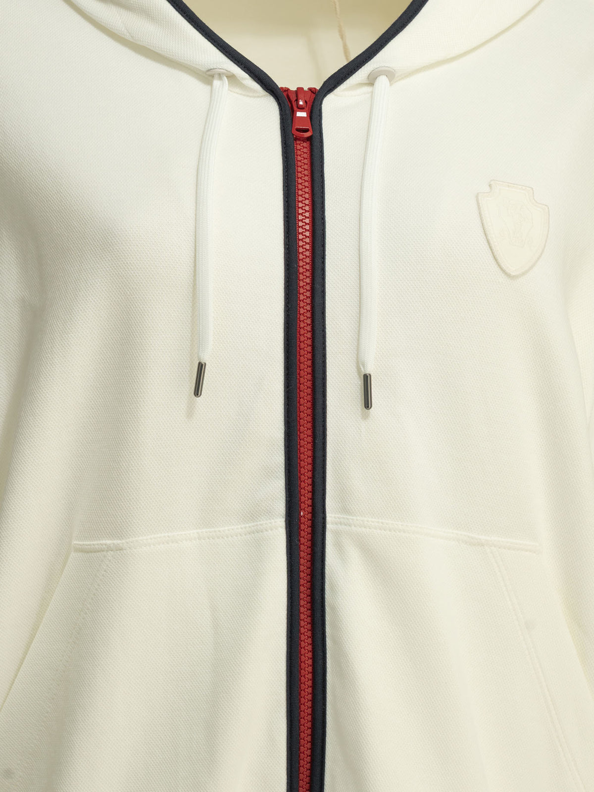 Brunello Cucinelli Zip-up Sweatshirt with Logo - White