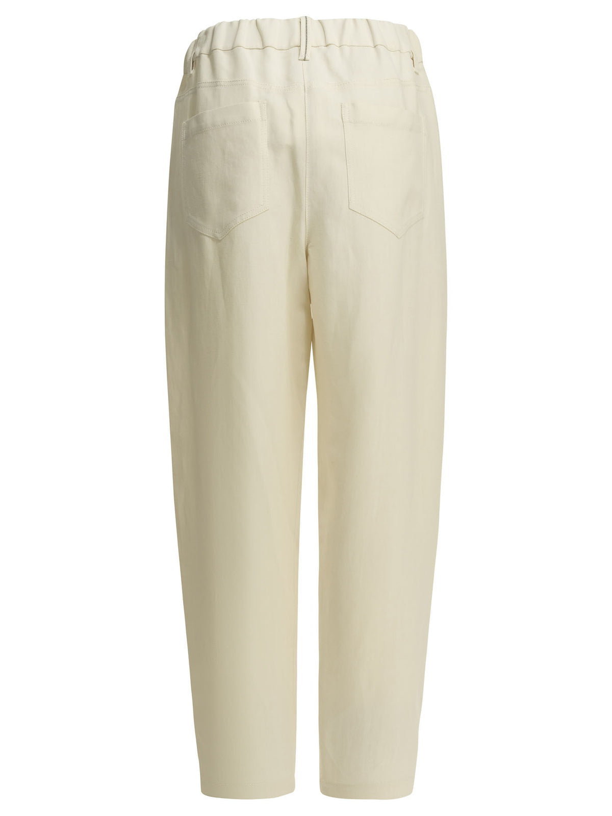Brunello Cucinelli "Fluid" Casual Pants - White