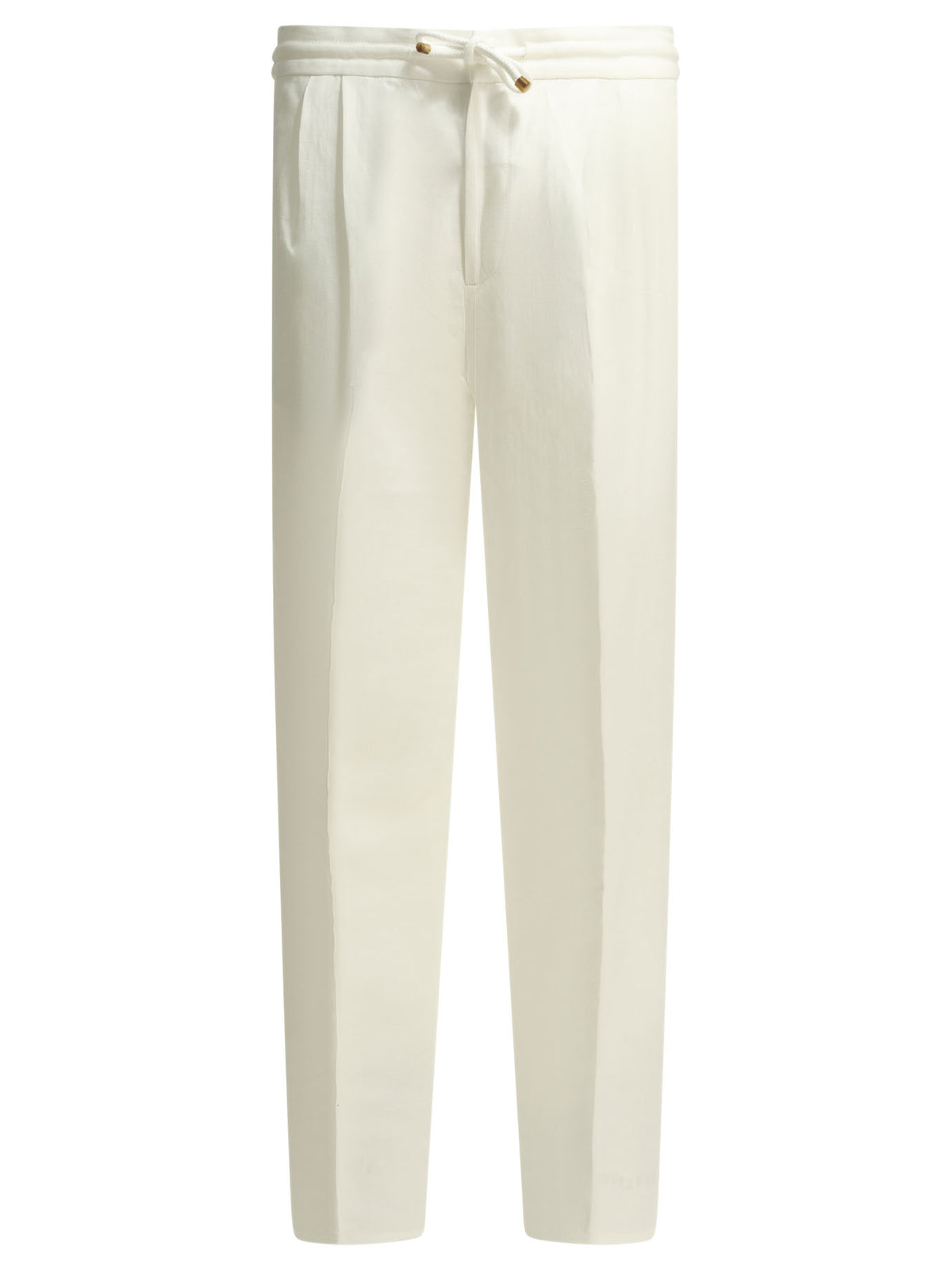 Brunello Cucinelli Casual linen and cotton pants - White