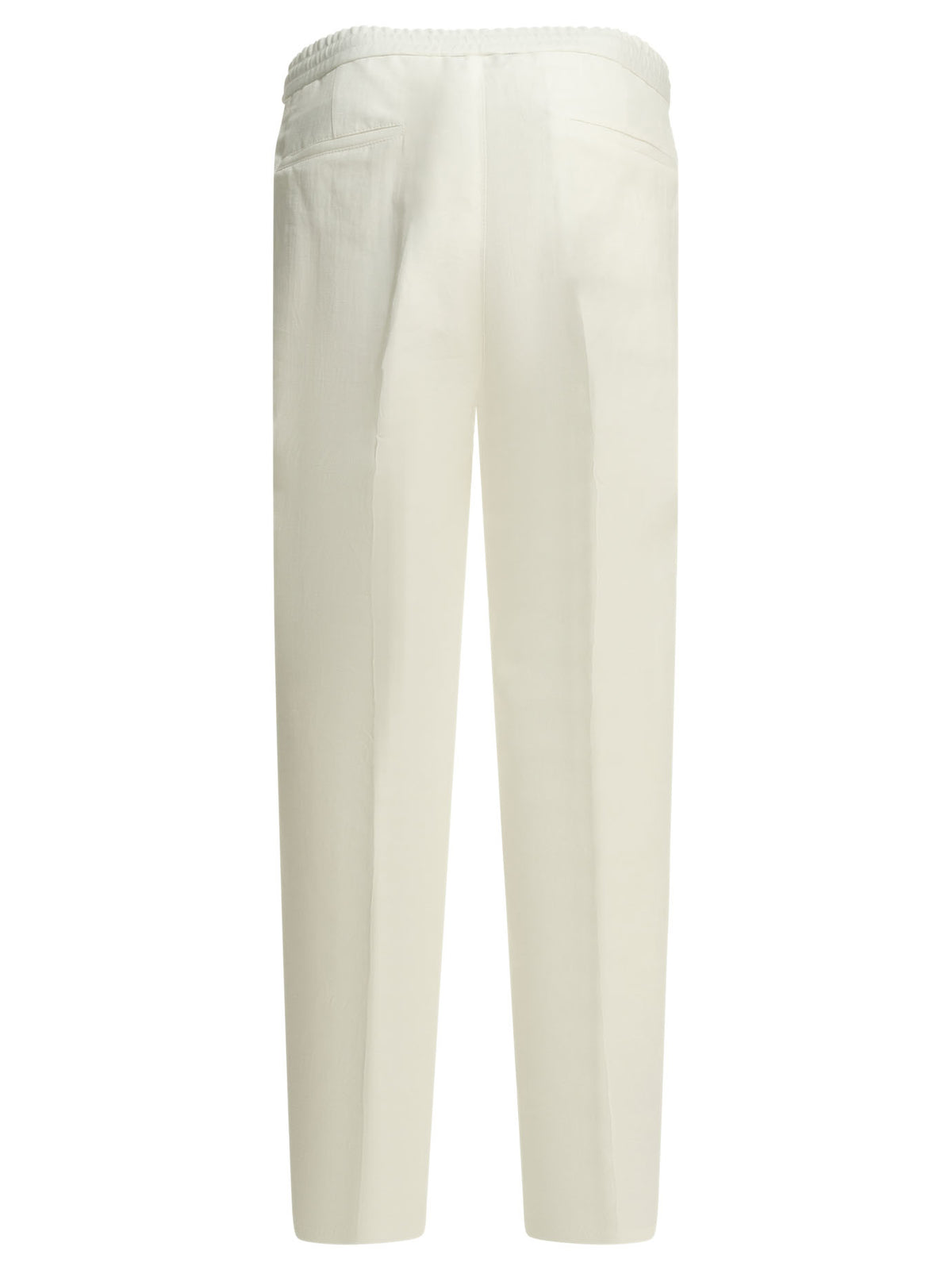 Brunello Cucinelli Casual linen and cotton pants - White