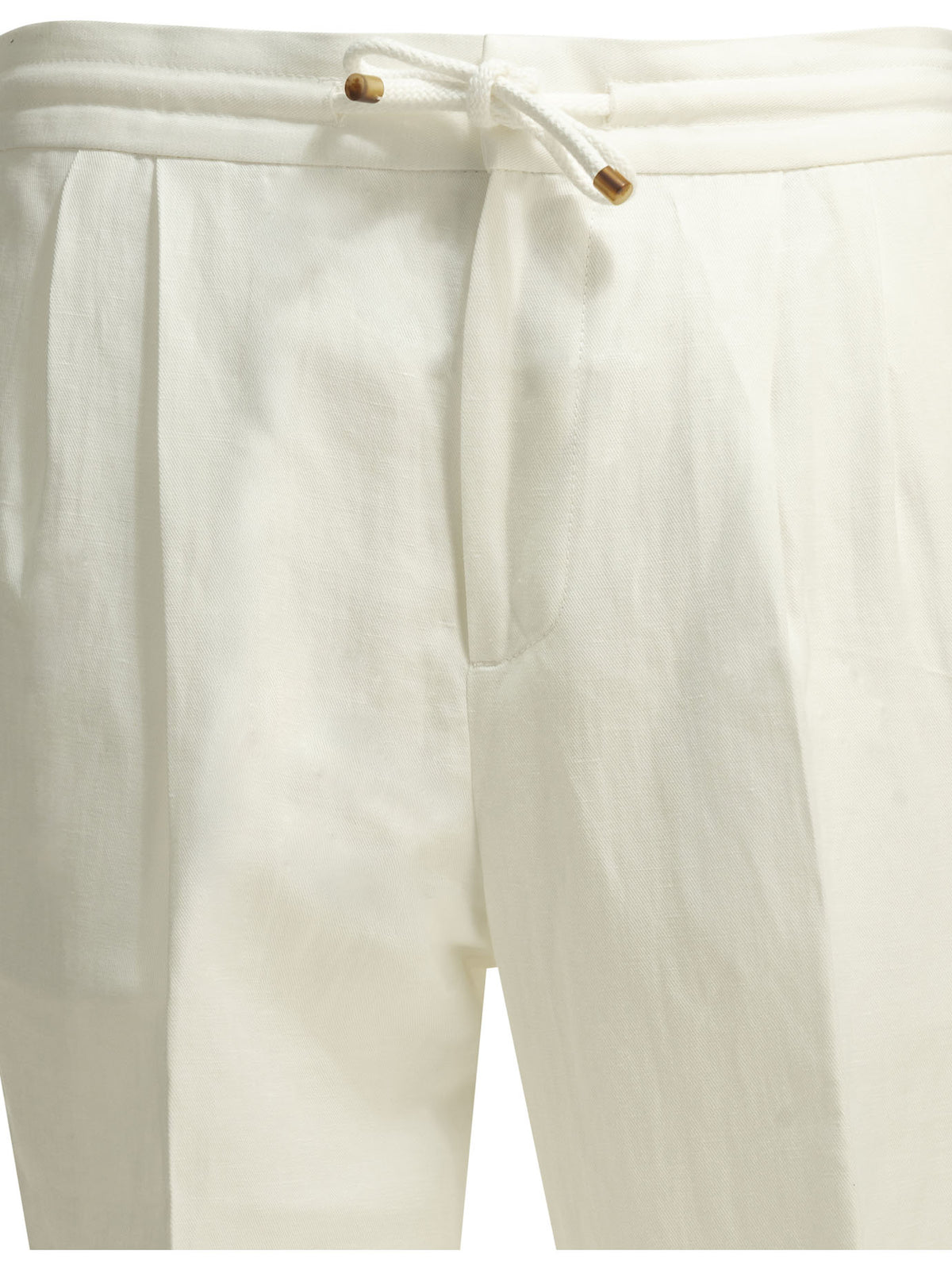 Brunello Cucinelli Casual linen and cotton pants - White