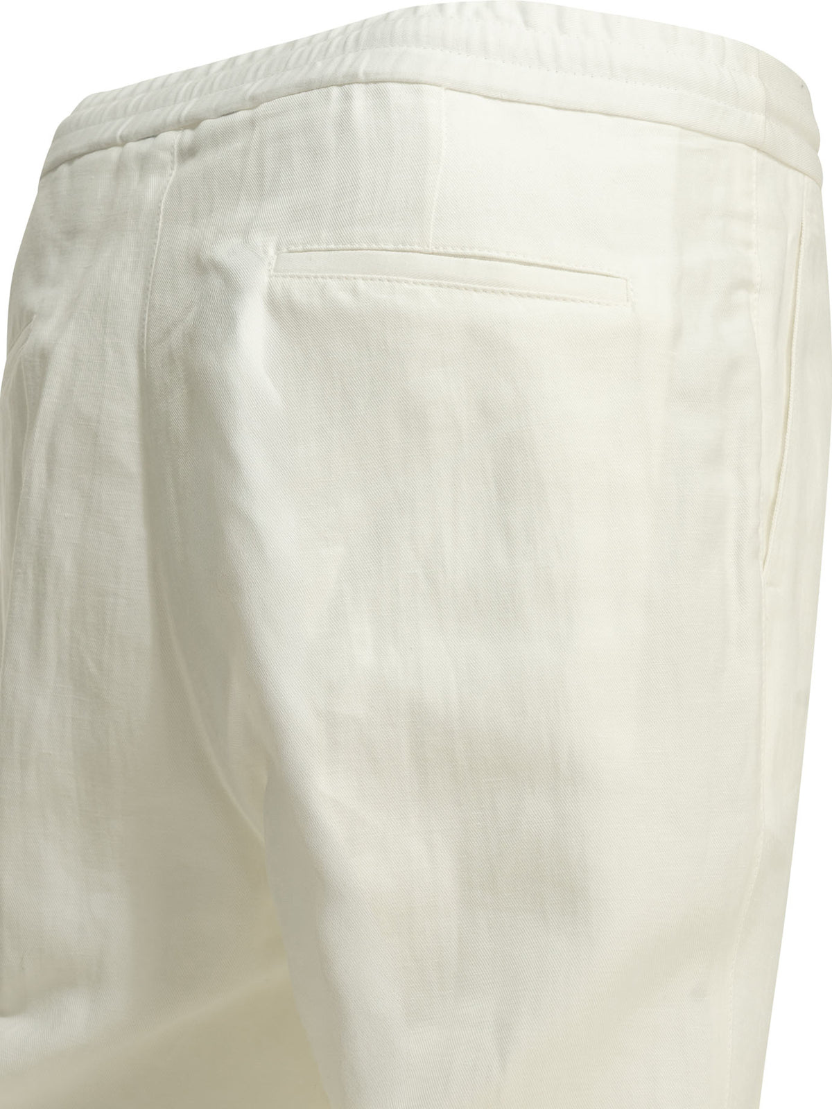 Brunello Cucinelli Casual linen and cotton pants - White