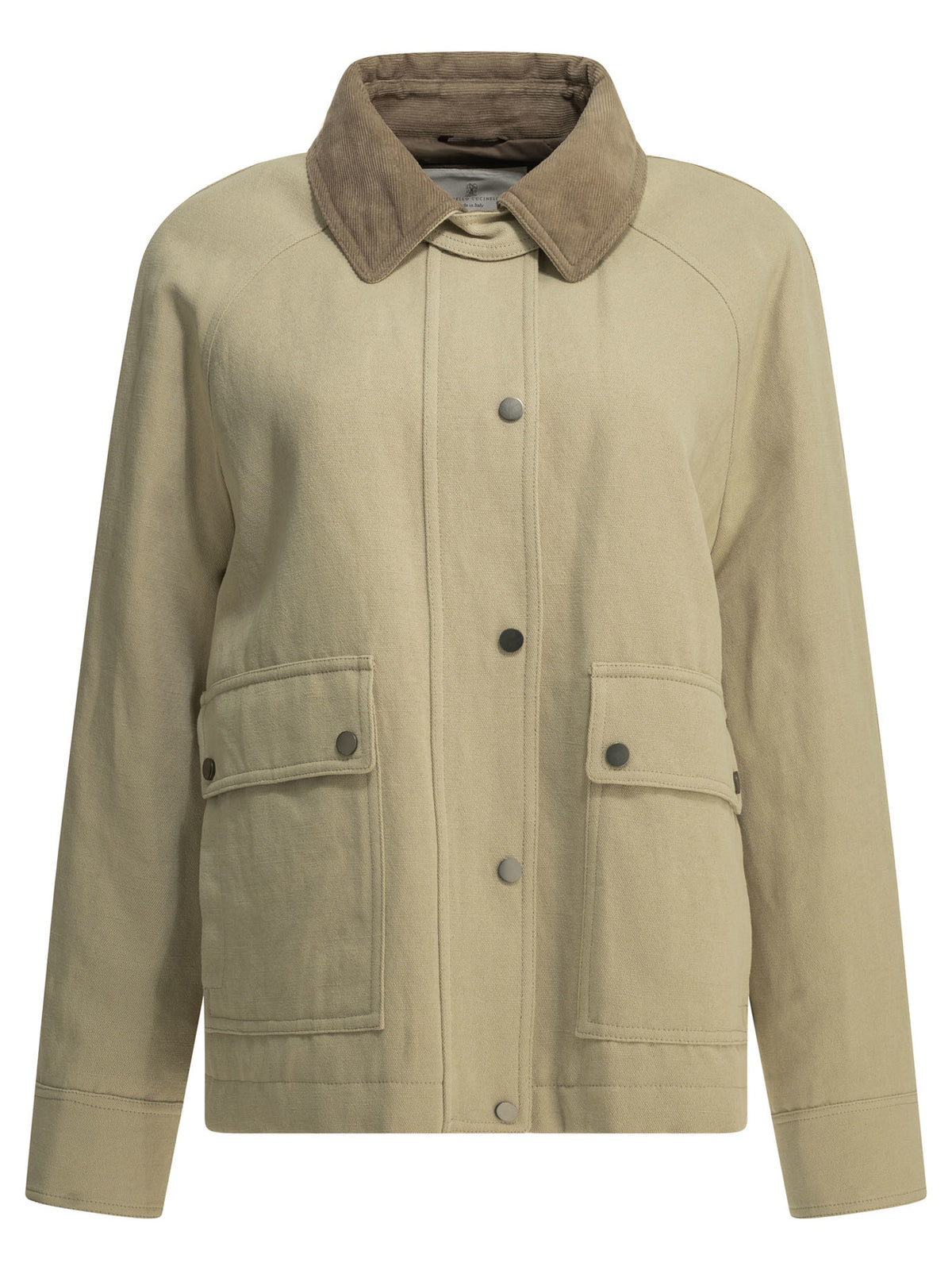 Brunello Cucinelli Lightweight cotton and linen jacket - Beige