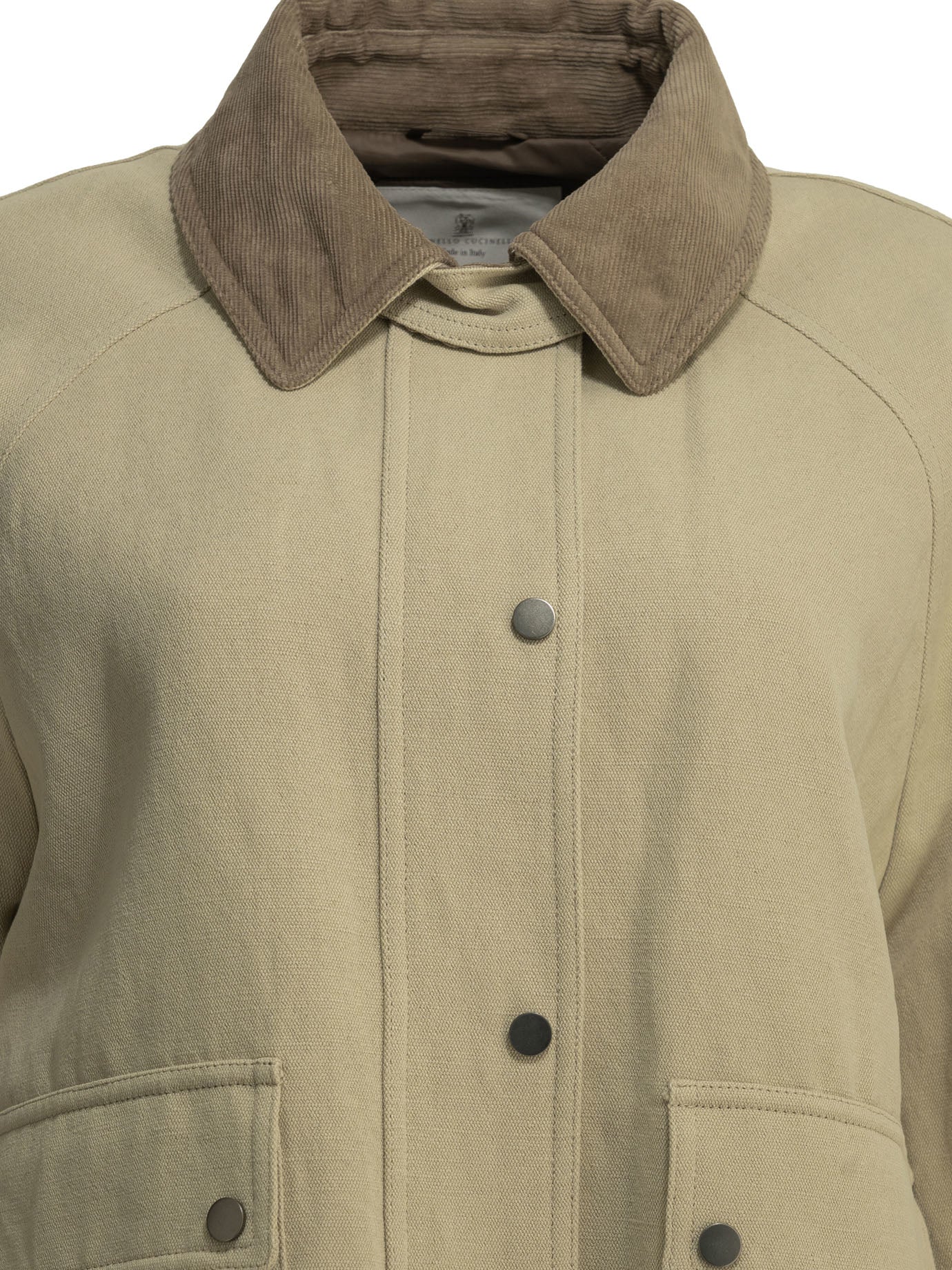 Brunello Cucinelli Lightweight cotton and linen jacket - Beige