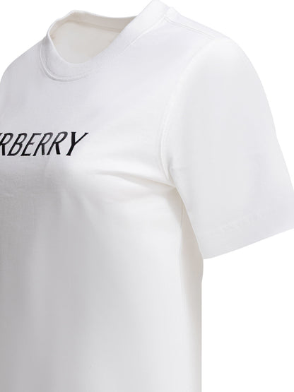 Burberry Cotton T-shirt with logo - White