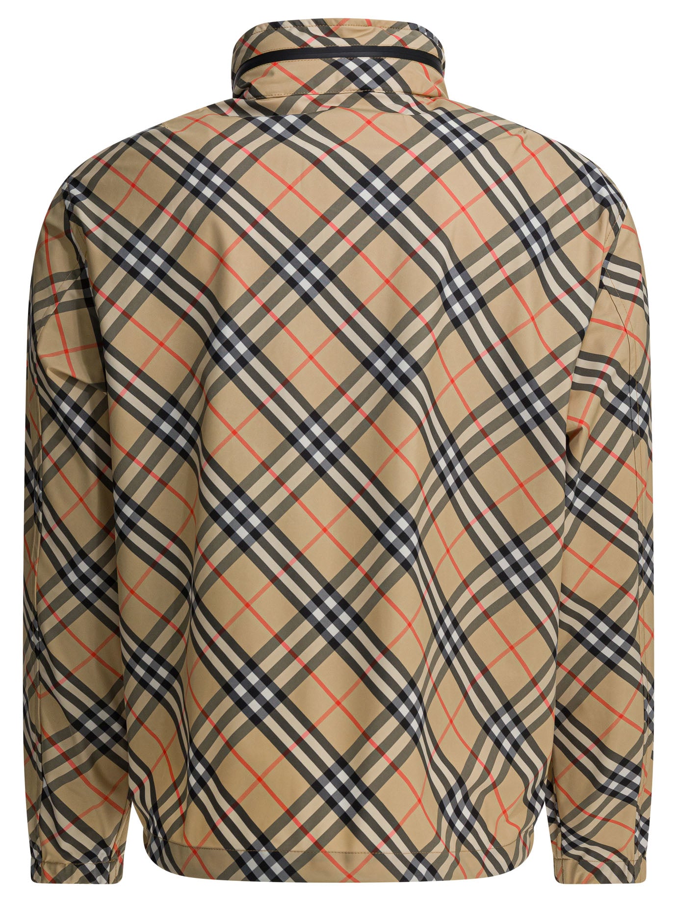 Burberry "Check" windbreaker jacket - Beige