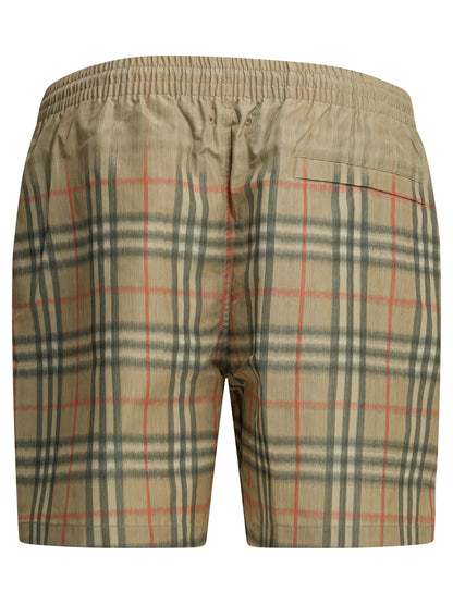 Burberry "Check" swim shorts - Beige