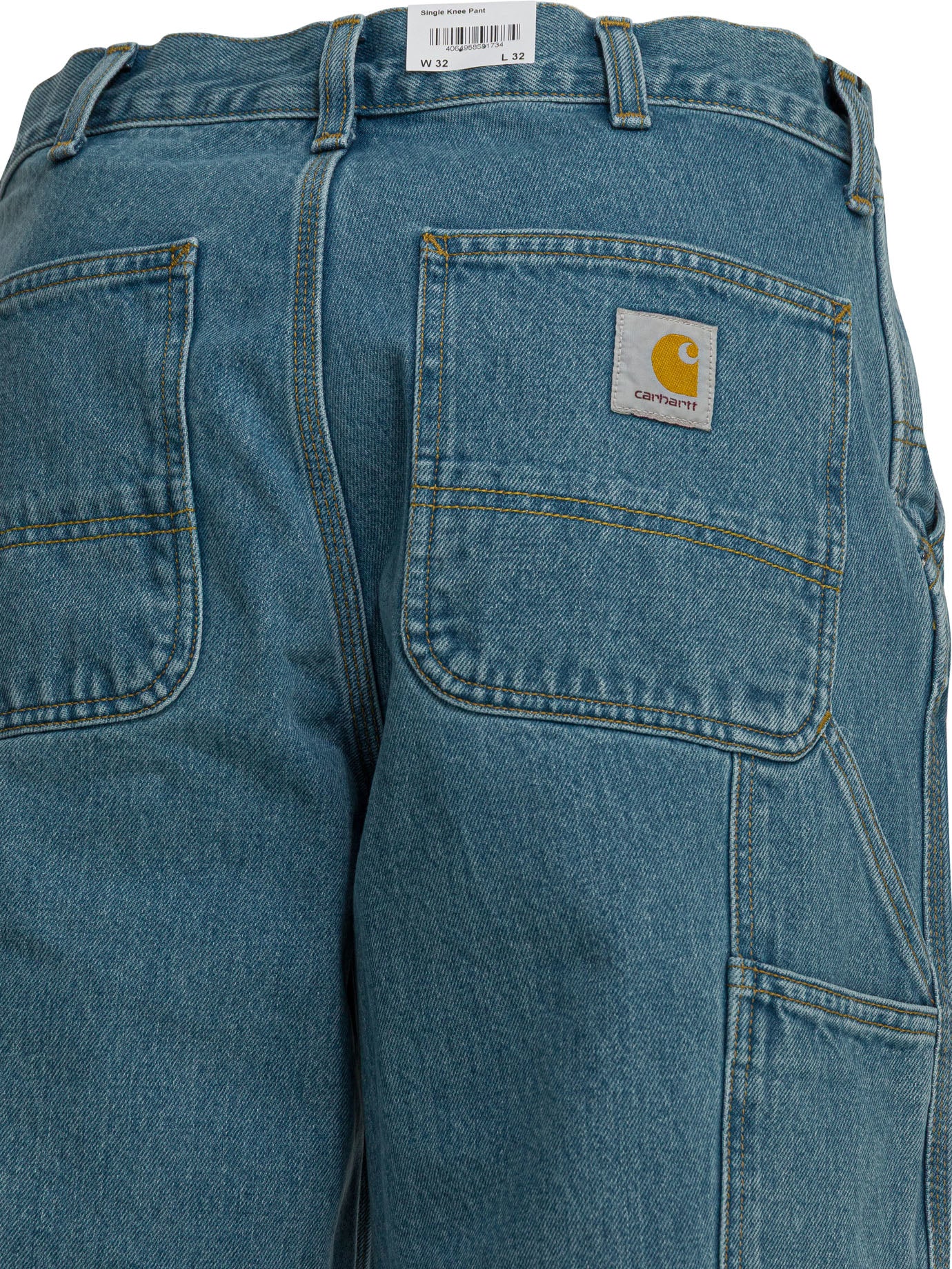 Carhartt Wip "Single Knee" Wide Leg Jeans - Blue