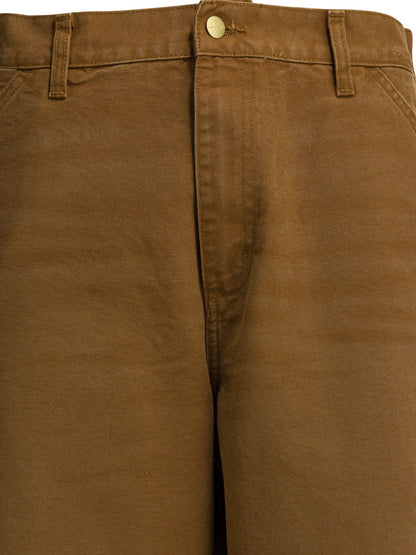 Carhartt Wip "Single Knee Pant" Work Pants - Brown