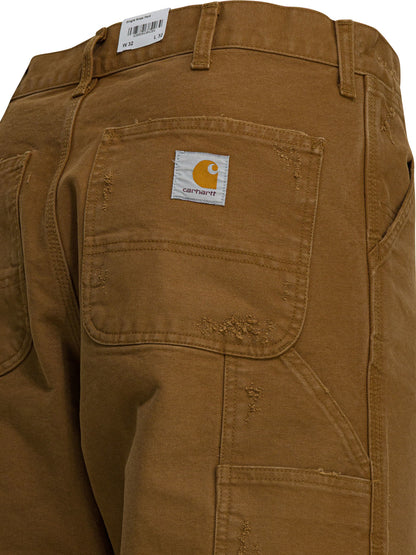 Carhartt Wip "Single Knee Pant" Work Pants - Brown
