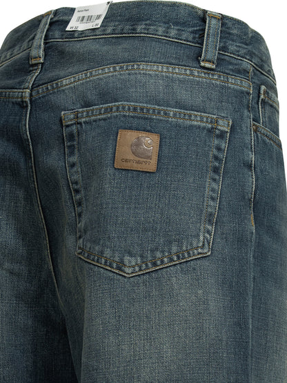 Carhartt Wip "Aaron" Wide leg jeans - Blue