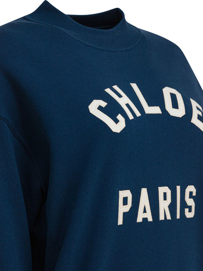 Chloé Sweatshirt with logo - Blue