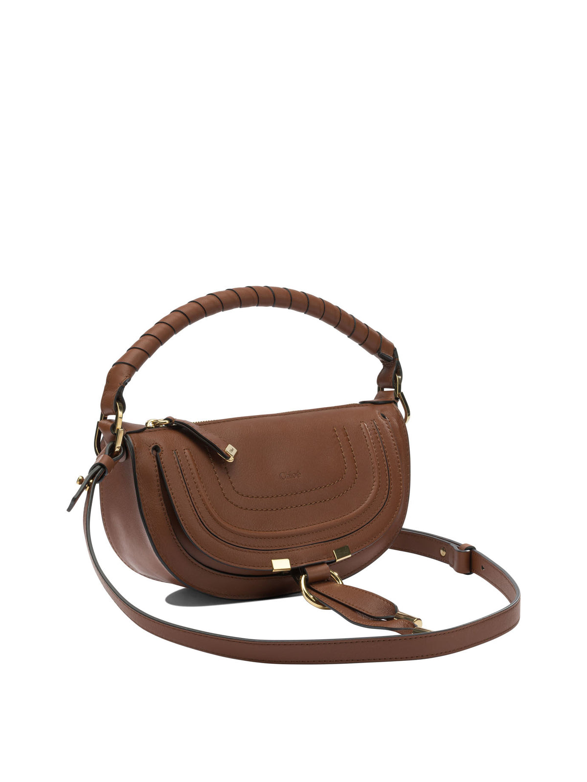 Chloé Small "Marcie" shoulder bag - Brown