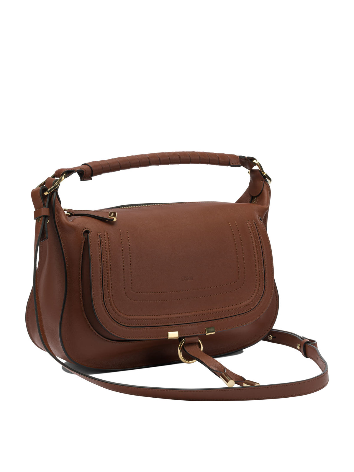 Chloé Medium "Marcie" shoulder bag - Brown