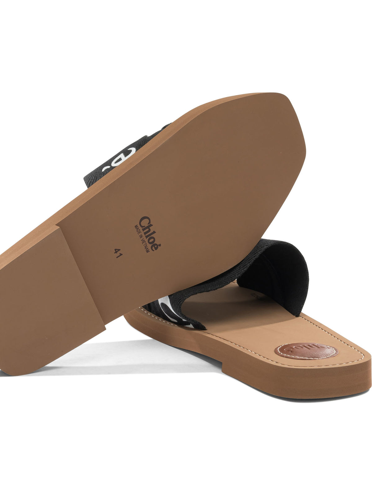 Chloé "Woody" Slides - Black