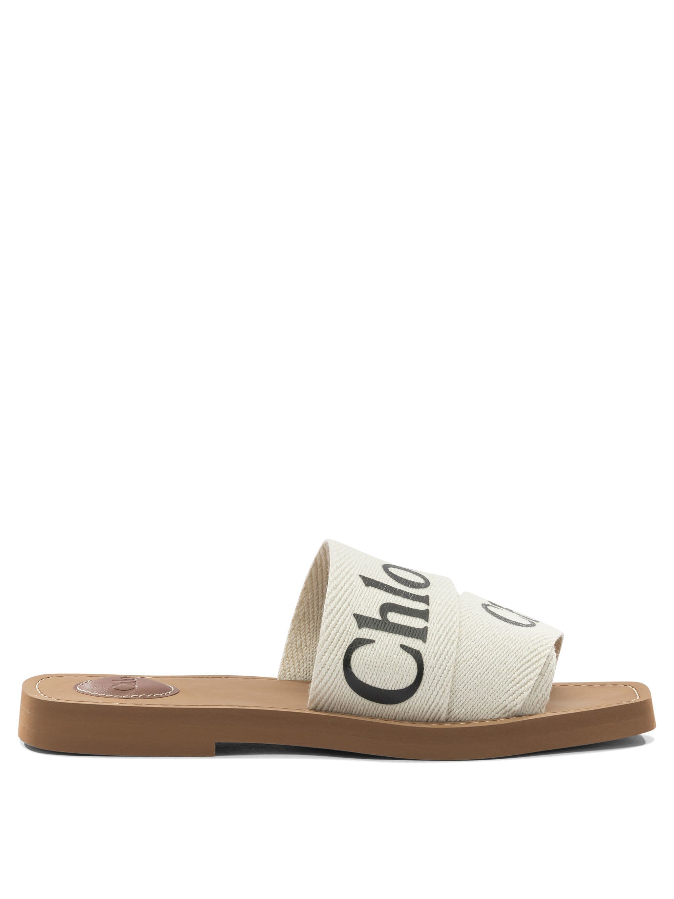 Chloé "Woody" Slides - White