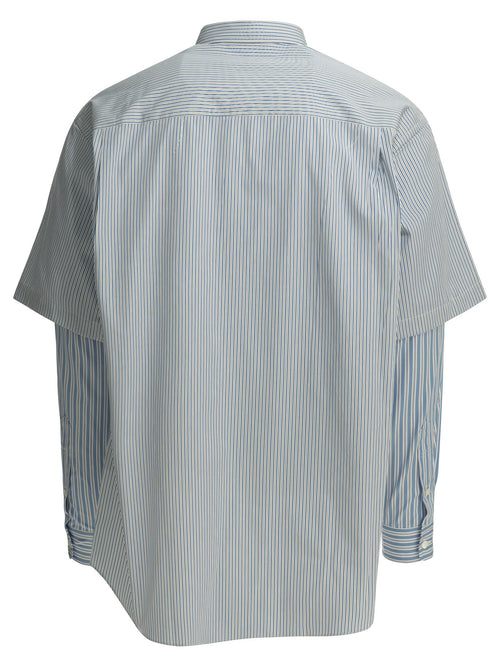 Comme Des GarçOns Homme Striped casual shirt - Light Blue