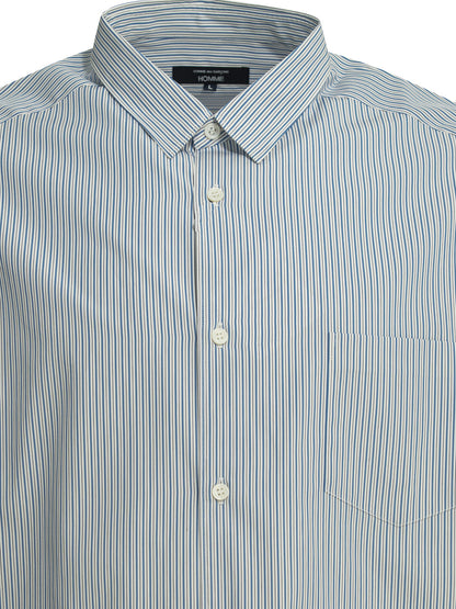 Comme Des GarçOns Homme Striped casual shirt - Light Blue