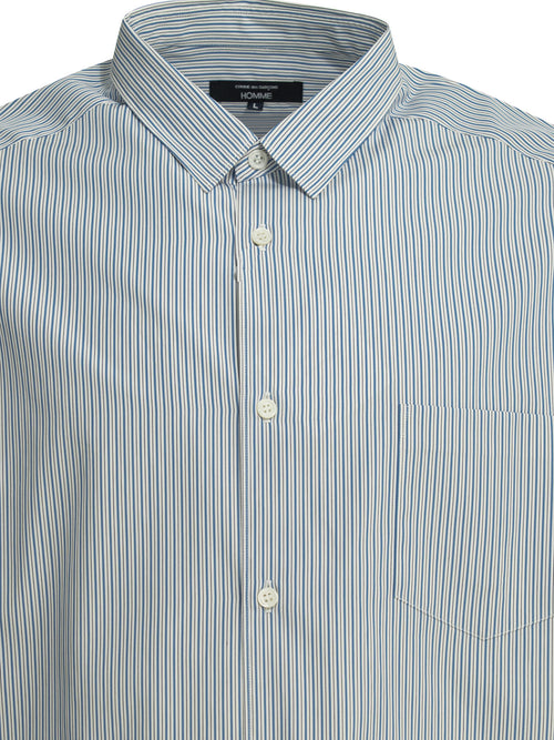 Comme Des GarçOns Homme Striped casual shirt - Light Blue