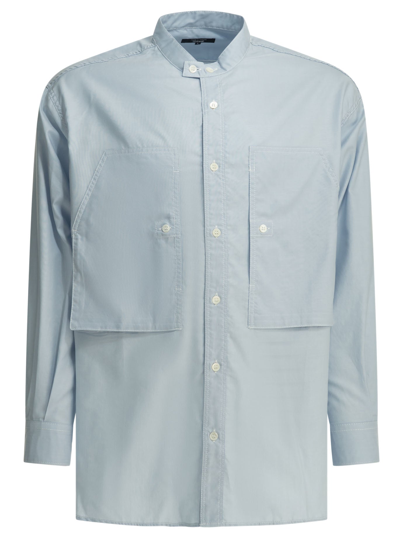 Comme Des GarçOns Homme Casual shirt with patch pockets - Light Blue
