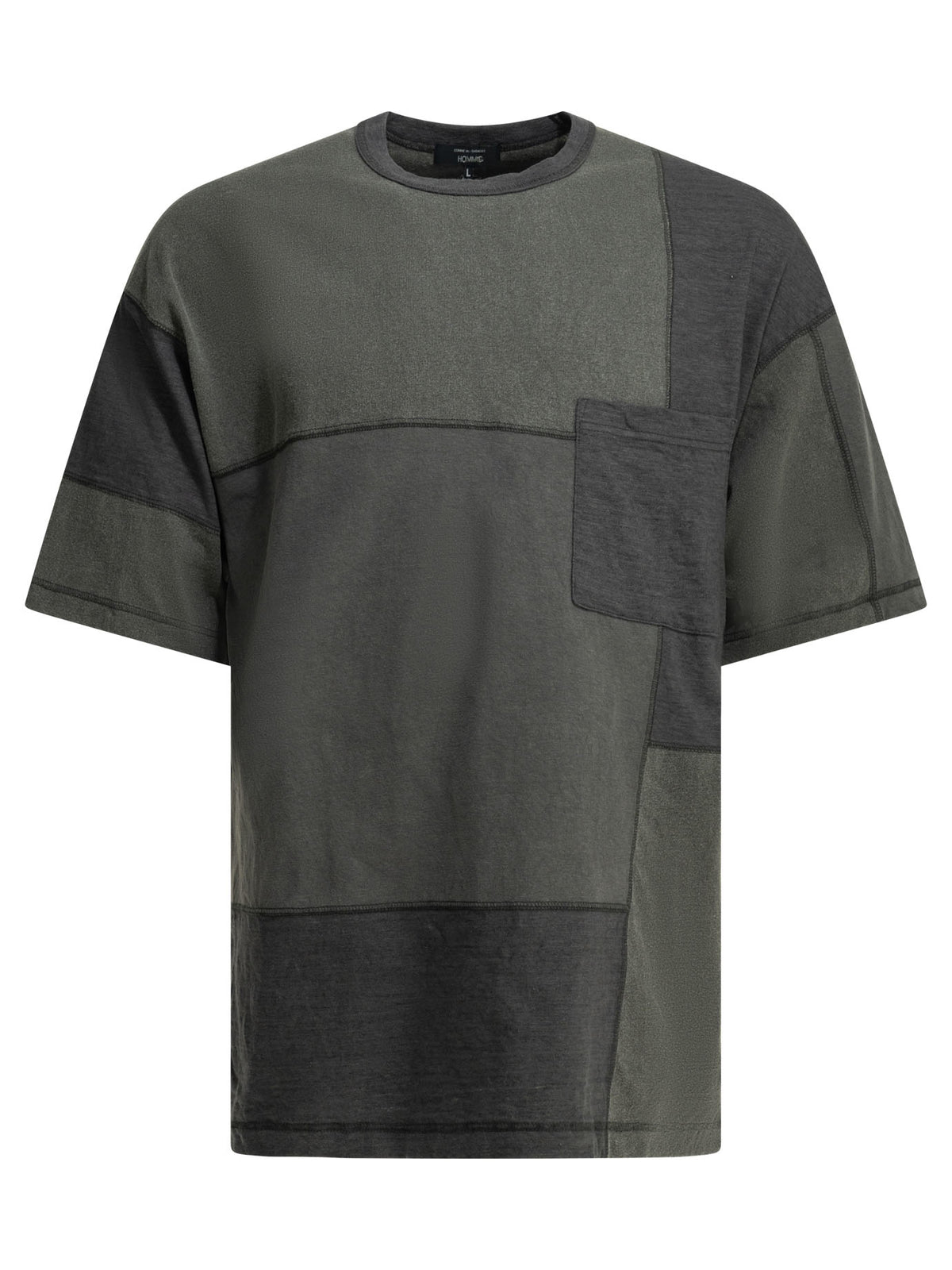 Comme Des GarçOns Homme Patchwork crewneck t-shirt - Black