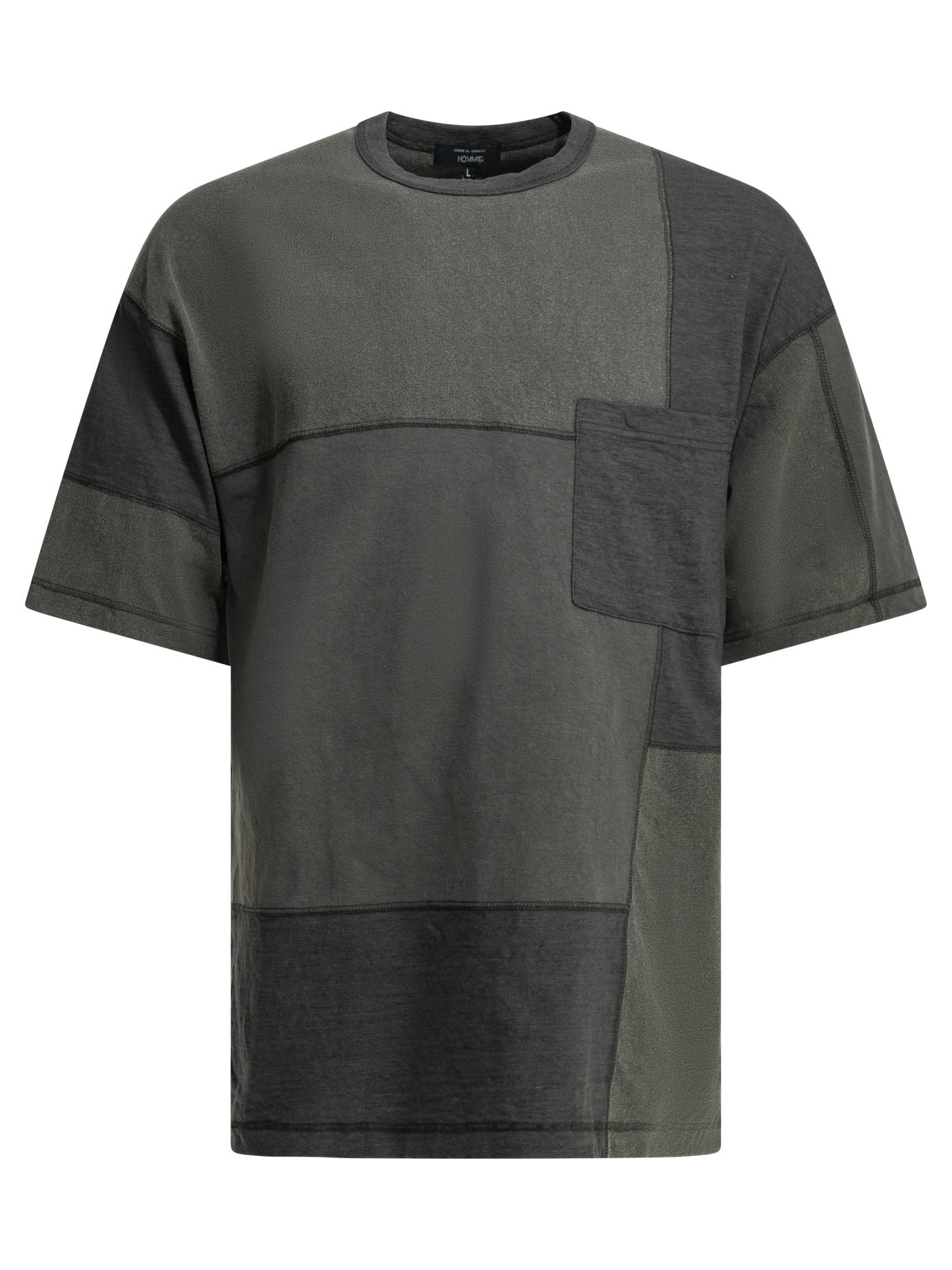 Comme Des GarçOns Homme Patchwork crewneck t-shirt - Black