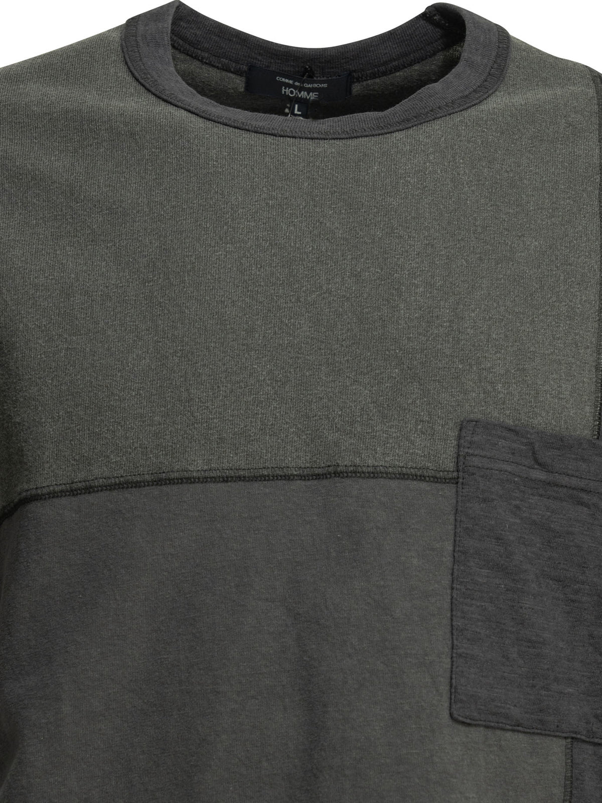 Comme Des GarçOns Homme Patchwork crewneck t-shirt - Black
