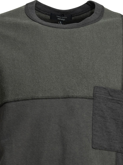 Comme Des GarçOns Homme Patchwork crewneck t-shirt - Black