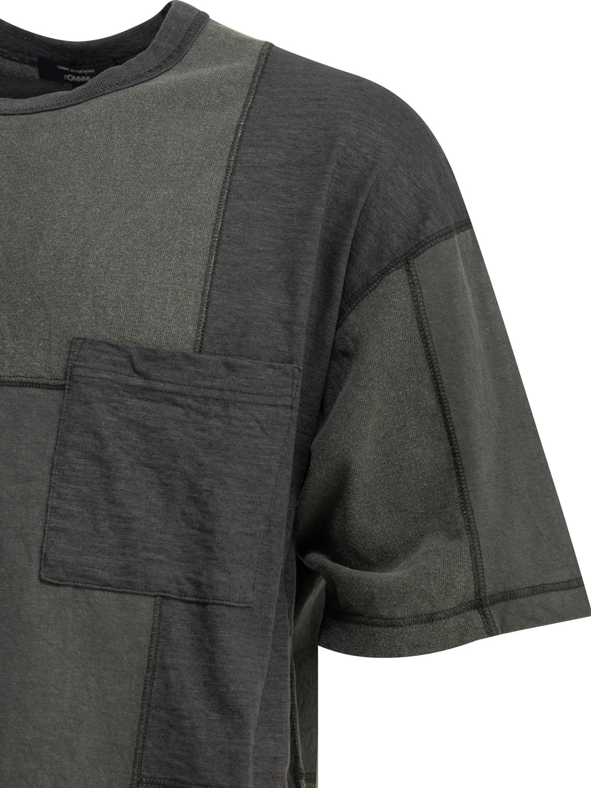 Comme Des GarçOns Homme Patchwork crewneck t-shirt - Black