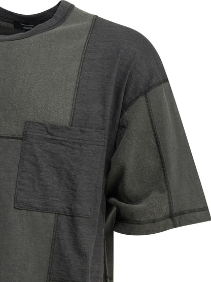 Comme Des GarçOns Homme Patchwork crewneck t-shirt - Black