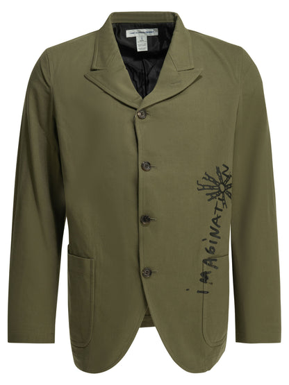 Comme Des GarçOns Shirt Printed blazer - Green