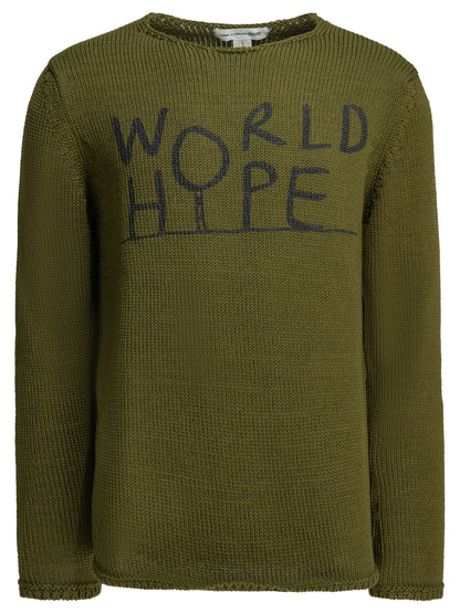 Comme Des GarçOns Shirt Crew-neck sweater with logo - Green