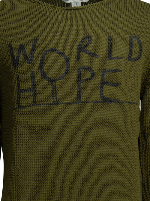 Comme Des GarçOns Shirt Crew-neck sweater with logo - Green