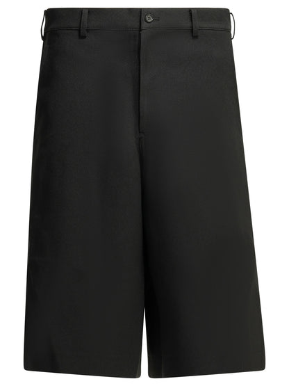 Comme Des GarçOns Shirt Cargo shorts with zipper detail - Black