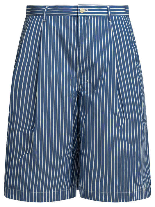 Comme Des GarçOns Shirt Formal striped shorts - Blue