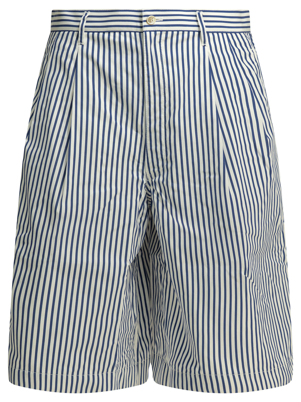 Comme Des GarçOns Shirt Formal striped shorts - White