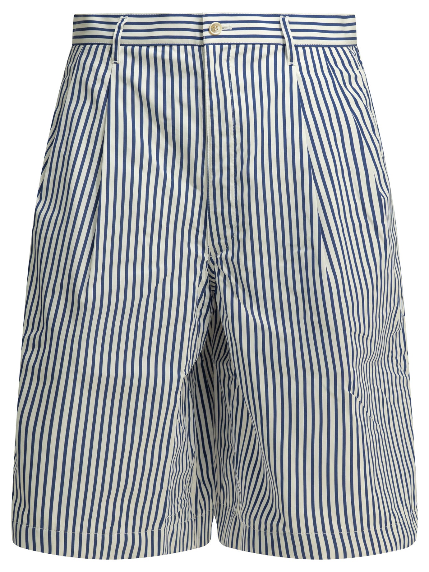Comme Des GarçOns Shirt Formal striped shorts - White