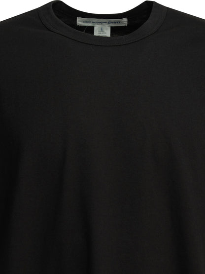Comme des Garçons SHIRT Crew-neck T-shirt with zipper detail - Black