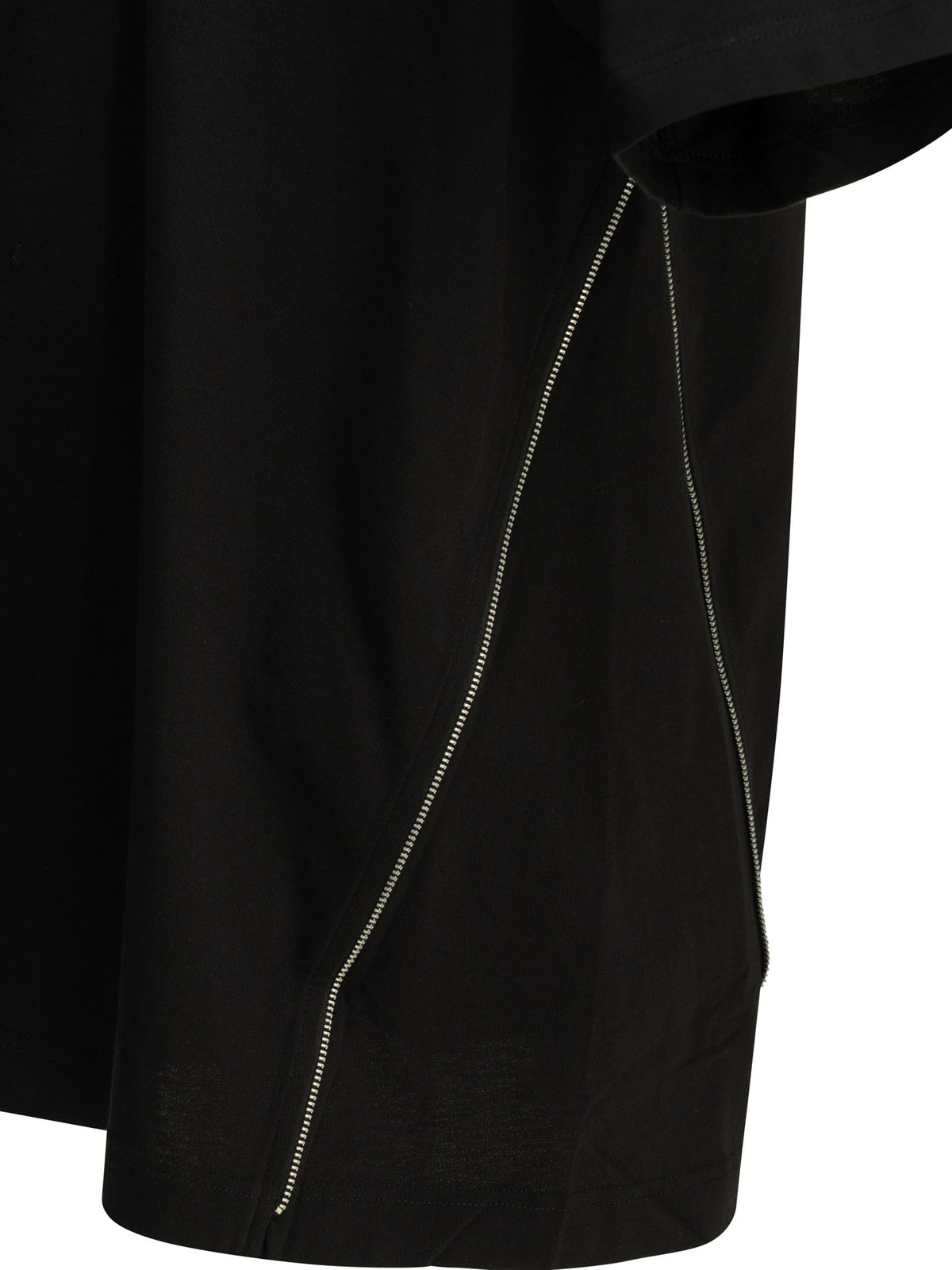 Comme des Garçons SHIRT Crew-neck T-shirt with zipper detail - Black