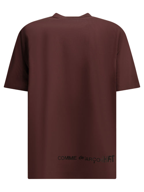 Comme Des GarçOns Shirt Crew-neck T-shirt with reverse logo - Bordeaux