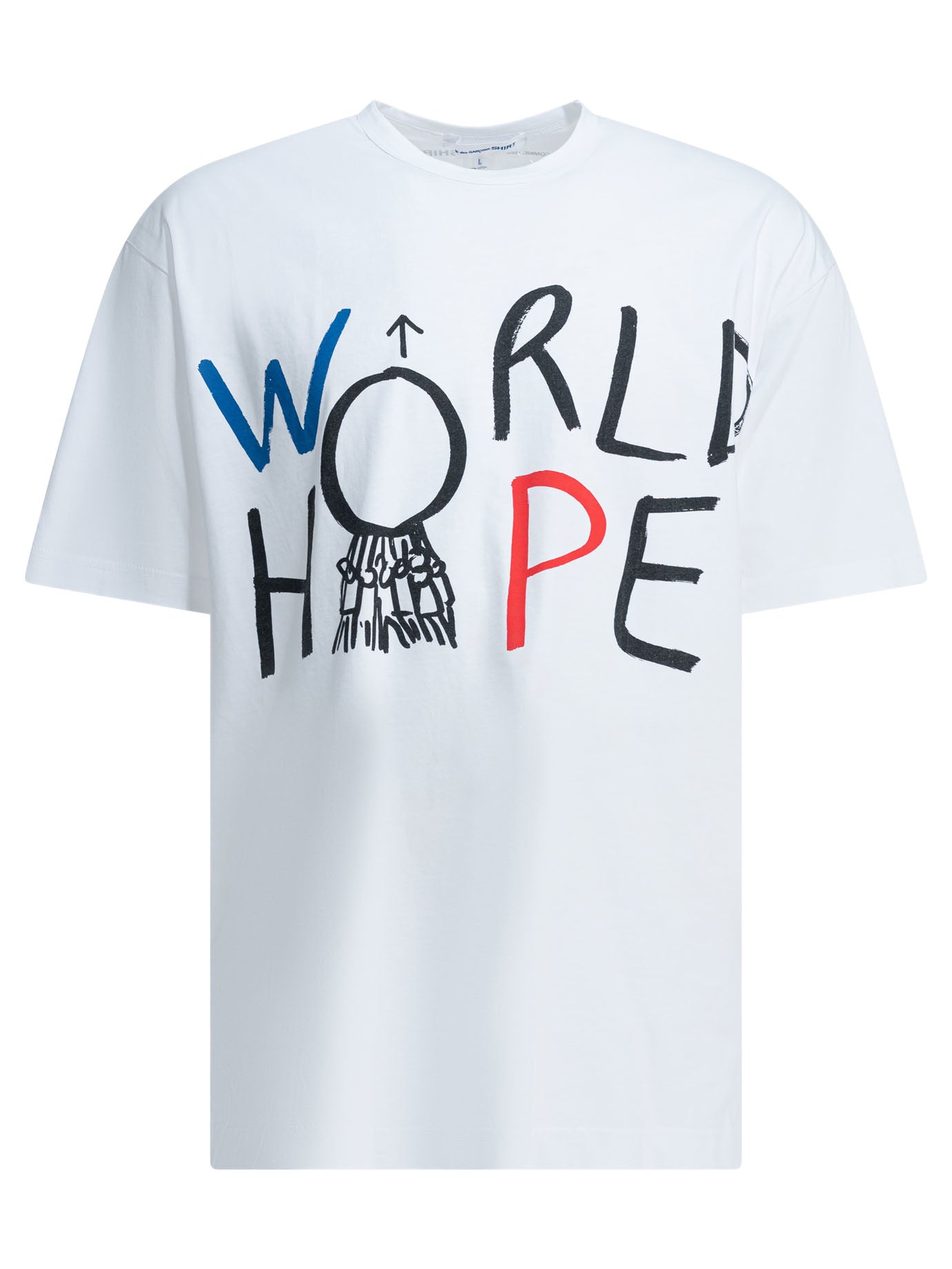 Comme Des GarçOns Shirt Crew-neck T-shirt with print - White
