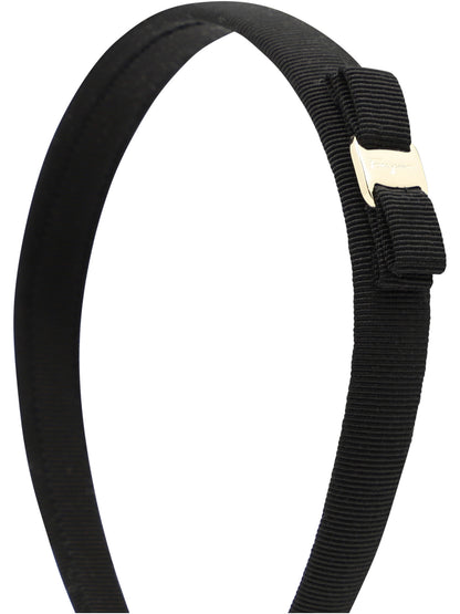 Ferragamo "Vara" headband with bow - Black