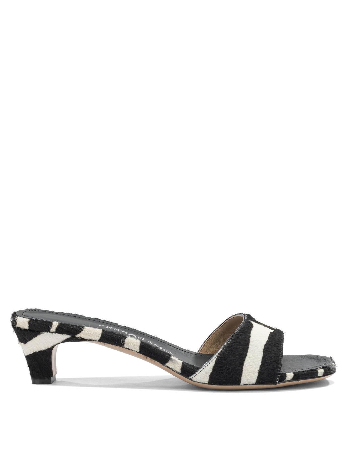 Ferragamo 40mm pony skin sandals - Black